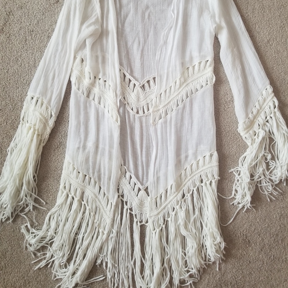 White Lace Cardigan